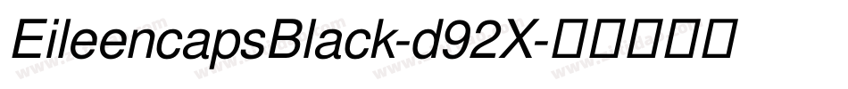 EileencapsBlack-d92X字体转换
