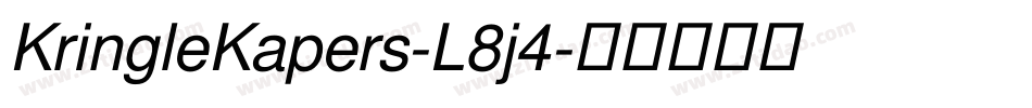 KringleKapers-L8j4字体转换