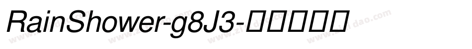 RainShower-g8J3字体转换
