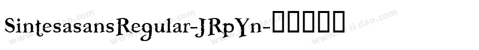 SintesasansRegular-JRpYn字体转换