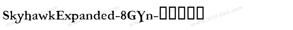 SkyhawkExpanded-8GYn字体转换