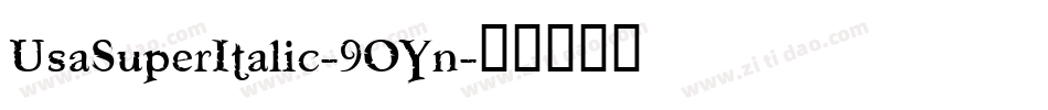 UsaSuperItalic-9OYn字体转换