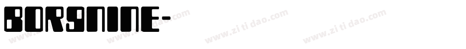 Borgnine字体转换