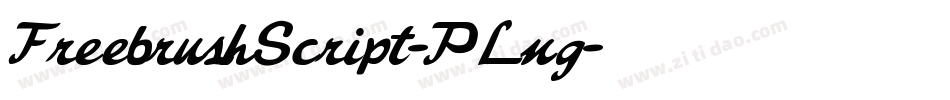 FreebrushScript-PLng字体转换