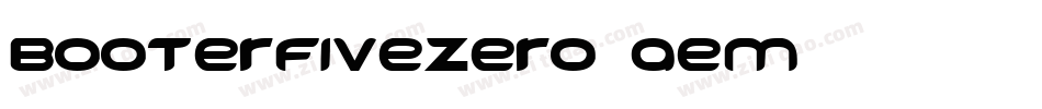 BooterFiveZero-aEm字体转换