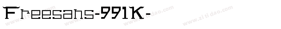 Freesans-991K字体转换