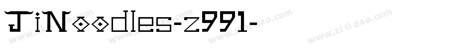 JiNoodles-z991字体转换