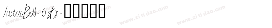 InstintoBold-62Kx字体转换 InstintoBold-62Kx字体转换