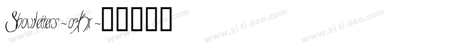 Showletters-o3Kx字体转换 Showletters-o3Kx字体转换