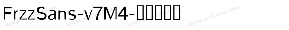 FrzzSans-v7M4字体转换