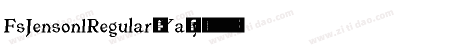 FsJenson1Regular-Ya6y字体转换