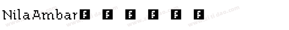 NilaAmbar字体转换
