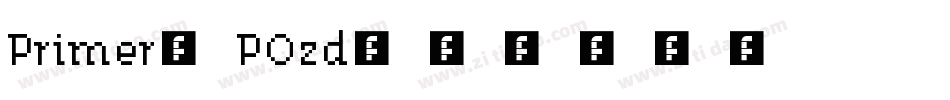 Primer-POzd字体转换
