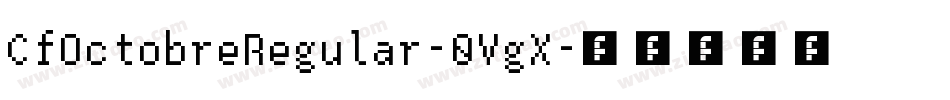 CfOctobreRegular-0VgX字体转换