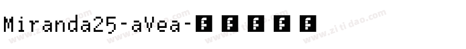 Miranda25-aVea字体转换