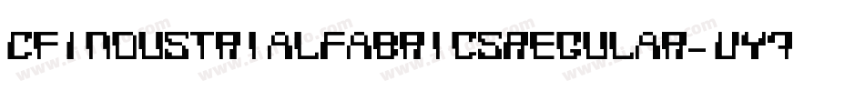 CfIndustrialFabricsRegular-Vy70字体转换