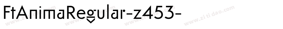 FtAnimaRegular-z453字体转换