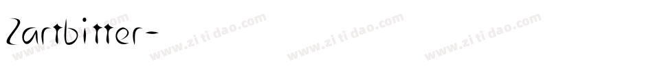 Zartbitter字体转换