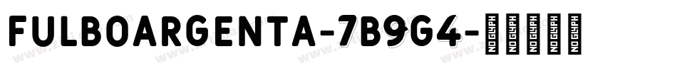 FulboArgenta-7B9G4字体转换