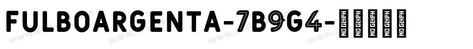 FulboArgenta-7B9G4字体转换