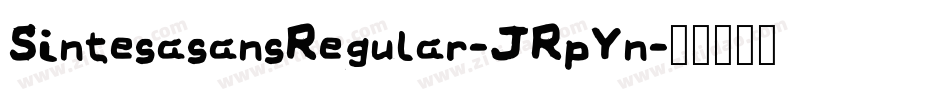 SintesasansRegular-JRpYn字体转换