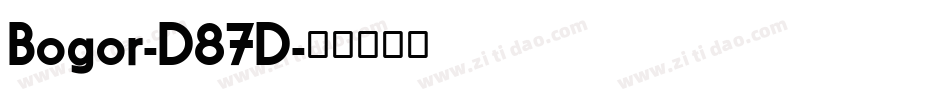 Bogor-D87D字体转换