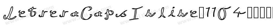 LetreraCapsInline-11O4字体转换 LetreraCapsInline-11O4字体转换
