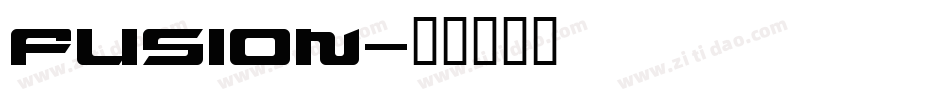 Fusion字体转换