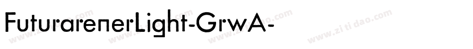 FuturarenerLight-GrwA字体转换