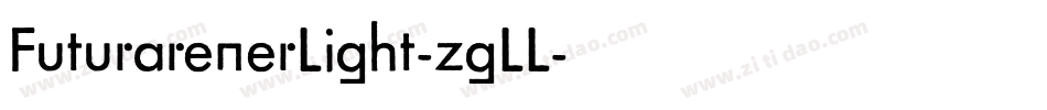 FuturarenerLight-zgLL字体转换