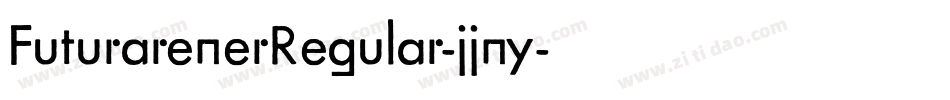 FuturarenerRegular-jjny字体转换