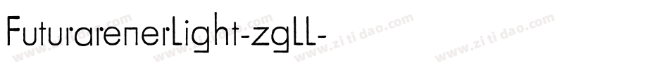 FuturarenerLight-zgLL字体转换