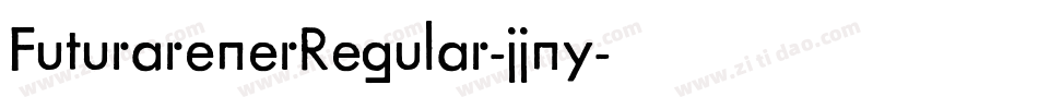 FuturarenerRegular-jjny字体转换