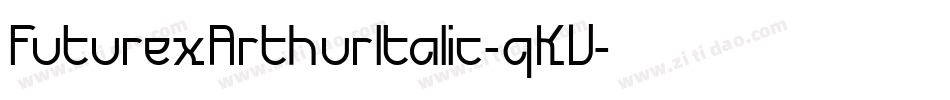 FuturexArthurItalic-qKV字体转换