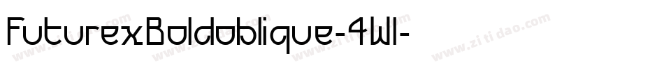 FuturexBoldoblique-4Wl字体转换