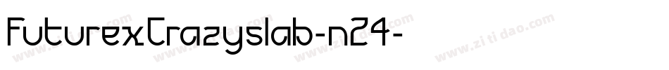 FuturexCrazyslab-n24字体转换