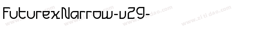 FuturexNarrow-v29字体转换