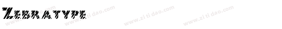 Zebratype字体转换