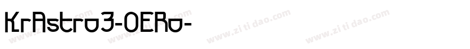 KrAstro3-OERo字体转换