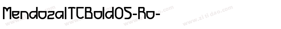 MendozaITCBoldOS-Ro字体转换