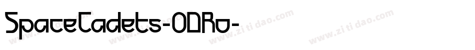 SpaceCadets-ODRo字体转换