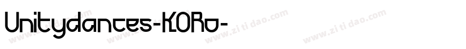 Unitydances-KORo字体转换