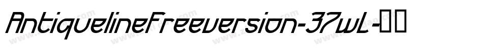 AntiquelineFreeversion-37wL字体转换
