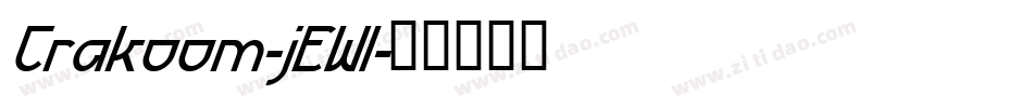 Crakoom-jEWl字体转换