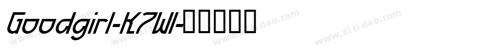 Goodgirl-K7Wl字体转换