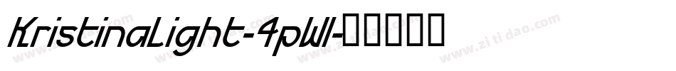 KristinaLight-4pWl字体转换