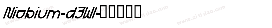 Niobium-d3Wl字体转换