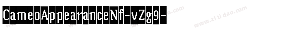 CameoAppearanceNf-vZg9字体转换