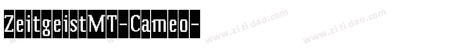 ZeitgeistMT-Cameo字体转换