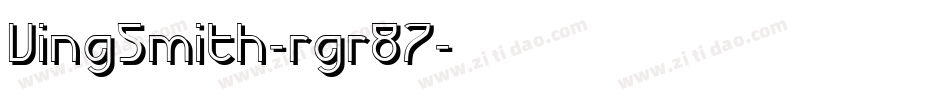 VingSmith-rgr87字体转换